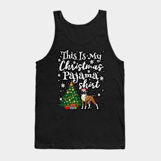 This is my Christmas Pajama Shirt Boxer Lover Dog Tank Top